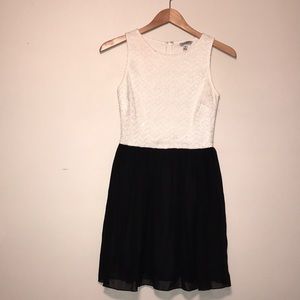 A Semi Formal Black and White Sparkle Holiday Dress